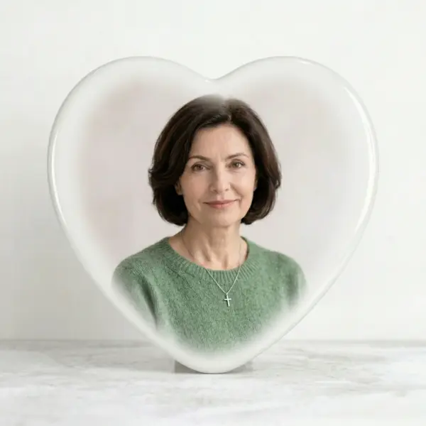 Fotoceramica placca Cuore classico